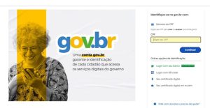 página de login do gov.br